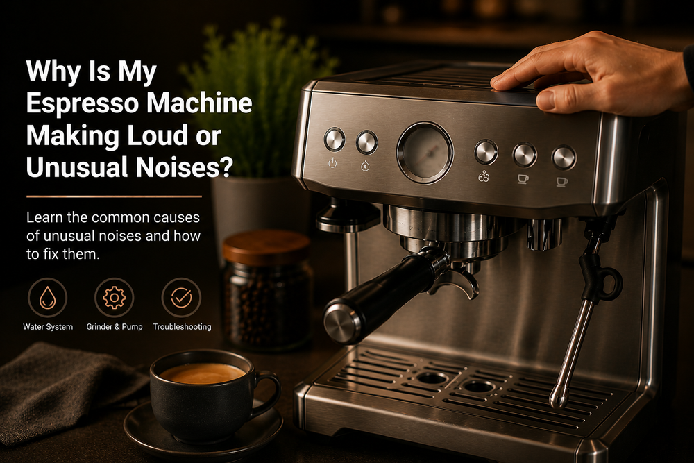 Noisy espresso machine troubleshooting