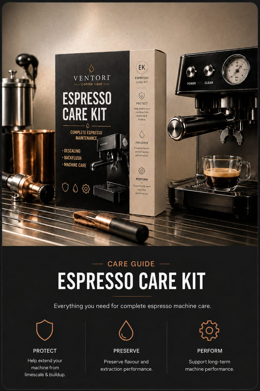 Ventori espresso care guide