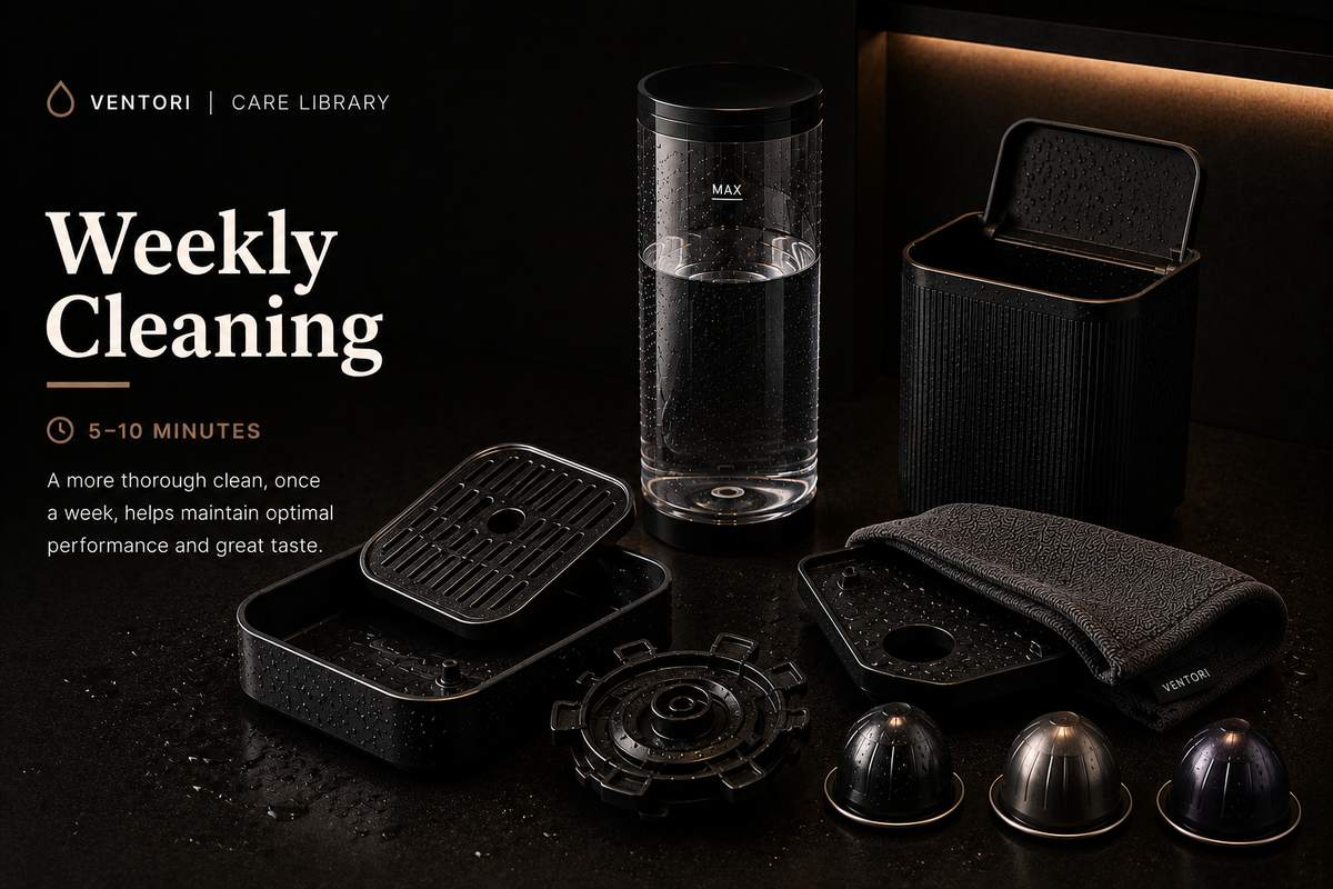 Nespresso Vertuo weekly cleaning