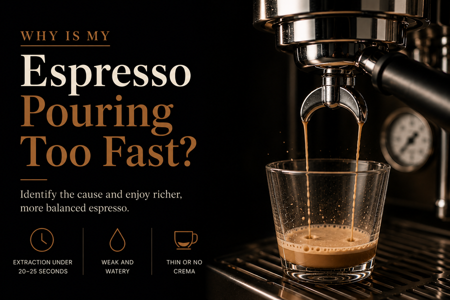Why is my espresso pouring too fast?