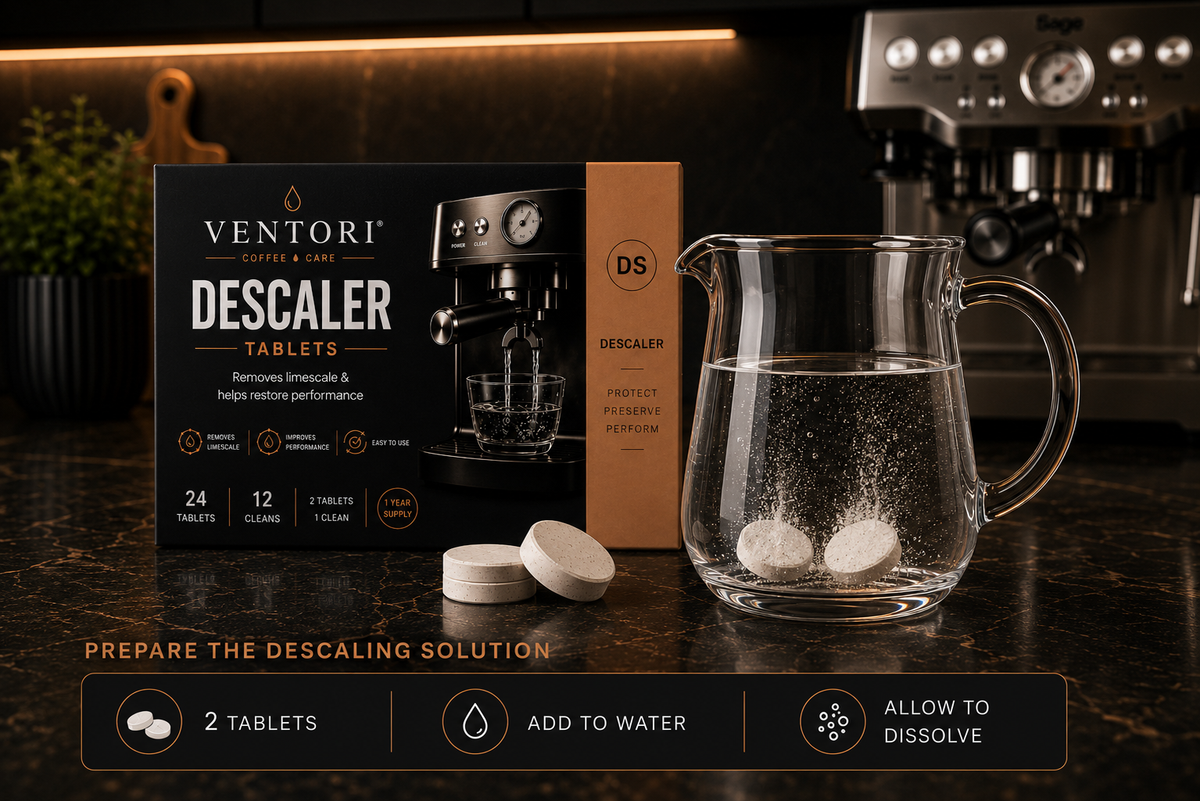 Coffee Machine Descaler Tablets – 24 Tablets (12 Cleans)