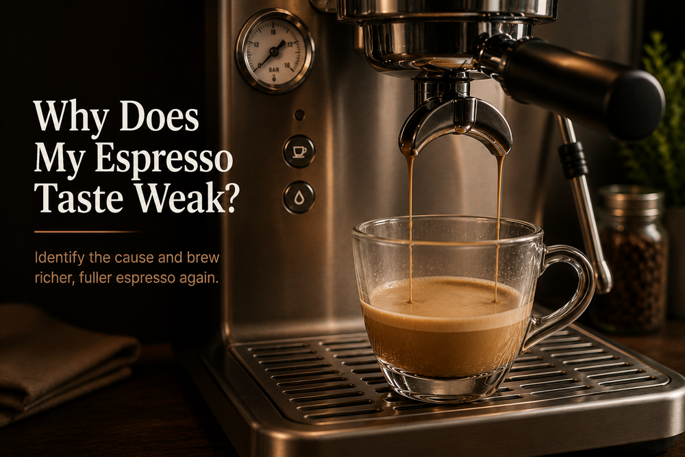 Weak espresso troubleshooting