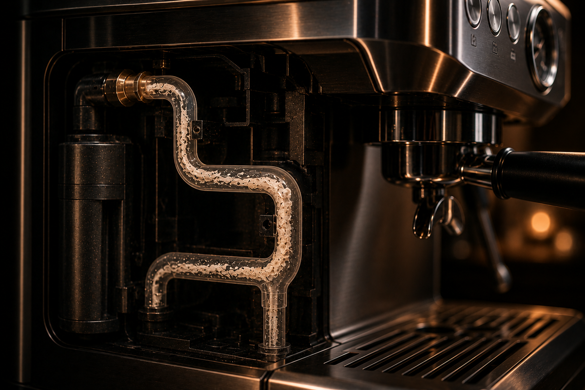 Coffee machine maintenance and limescale