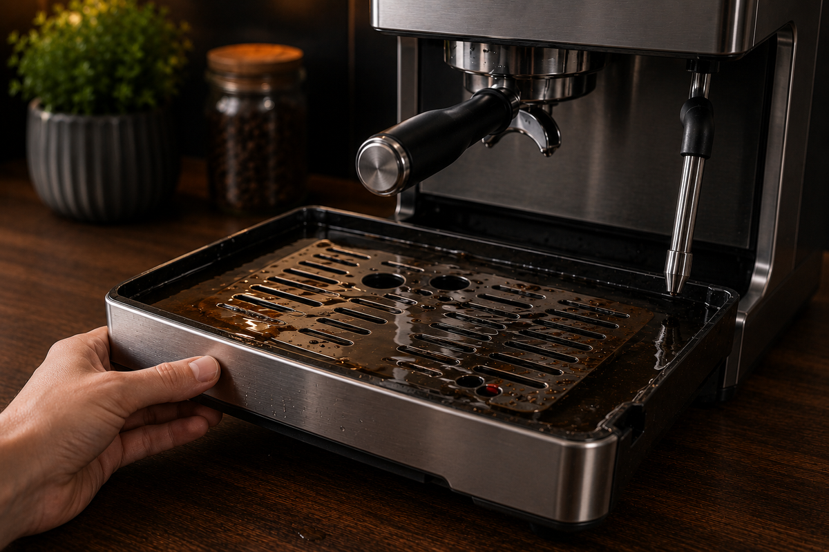 Coffee machine drip tray