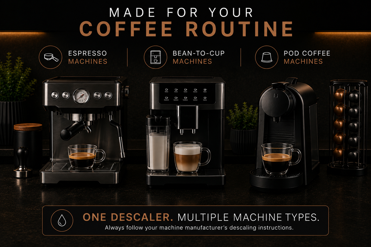 Coffee Machine Descaler Tablets – 24 Tablets (12 Cleans)