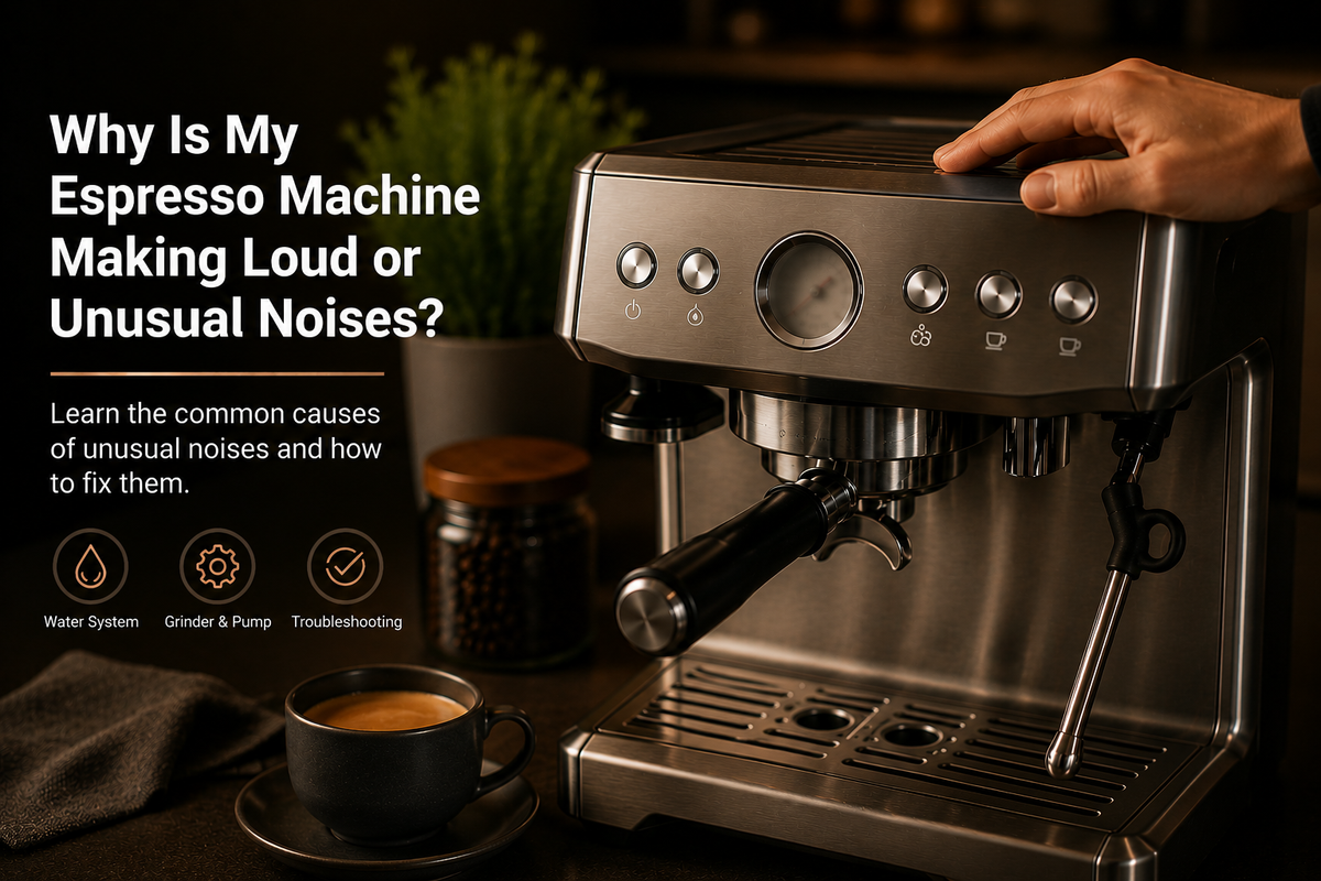 Coffee machine excessive noise troubleshooting